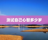 测试自己心智多少岁