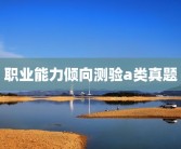 职业能力倾向测验a类真题