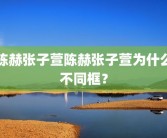 陈赫张子萱陈赫张子萱为什么不同框？
