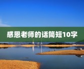 感恩老师的话简短10字