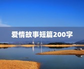 爱情故事短篇200字
