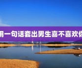 用一句话套出男生喜不喜欢你