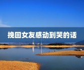 挽回女友感动到哭的话