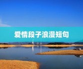 爱情段子浪漫短句