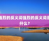 强烈的反义词强烈的反义词是什么？