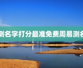 测名字打分最准免费周易测名