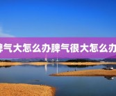 脾气大怎么办脾气很大怎么办？