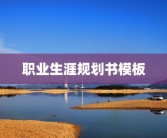 职业生涯规划书模板