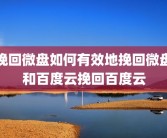 挽回微盘如何有效地挽回微盘和百度云挽回百度云