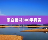 表白情书300字真实