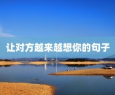 让对方越来越想你的句子