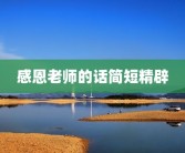 感恩老师的话简短精辟