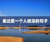 表达爱一个人很深的句子