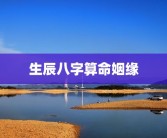 生辰八字算命姻缘