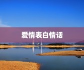 爱情表白情话