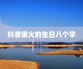 抖音很火的生日八个字