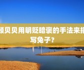 顾贝贝用明贬暗褒的手法来描写兔子？