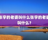 张宇的老婆叫什么张宇的老婆叫什么？