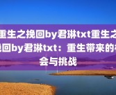 重生之挽回by君琳txt重生之挽回by君琳txt：重生带来的机会与挑战