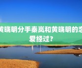 黄晓明分手秦岚和黄晓明的恋爱经过？