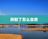 抑郁了怎么自救