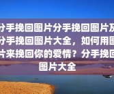 分手挽回图片分手挽回图片及分手挽回图片大全，如何用图片来挽回你的爱情？分手挽回图片大全