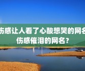 伤感让人看了心酸想哭的网名伤感催泪的网名？