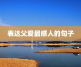表达父爱最感人的句子