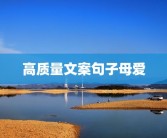 高质量文案句子母爱