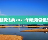 新民法典2021年新规婚姻法