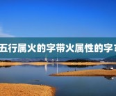 五行属火的字带火属性的字？