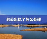 老公出轨了怎么处理