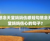 想念天堂妈妈伤感短句想念天堂妈妈伤心的句子？