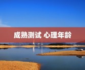 成熟测试 心理年龄