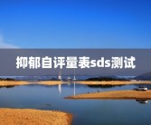 抑郁自评量表sds测试