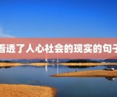 看透了人心社会的现实的句子
