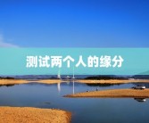 测试两个人的缘分