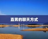 直男的聊天方式