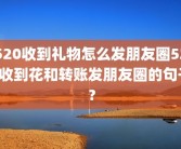 520收到礼物怎么发朋友圈520收到花和转账发朋友圈的句子？