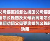 父母要离婚怎么挽回父母要离婚怎么挽回及父母要离婚怎么挽回劝阻父母要离婚怎么挽回劝阻