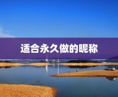 适合永久做的昵称