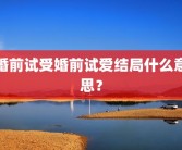 婚前试受婚前试爱结局什么意思？