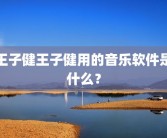 王子健王子健用的音乐软件是什么？