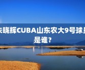 朱晓辉CUBA山东农大9号球员是谁？