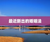 最近新出的婚姻法