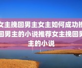 女主挽回男主女主如何成功挽回男主的小说推荐女主挽回男主的小说