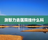 测智力去医院挂什么科