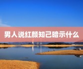 男人说红颜知己暗示什么
